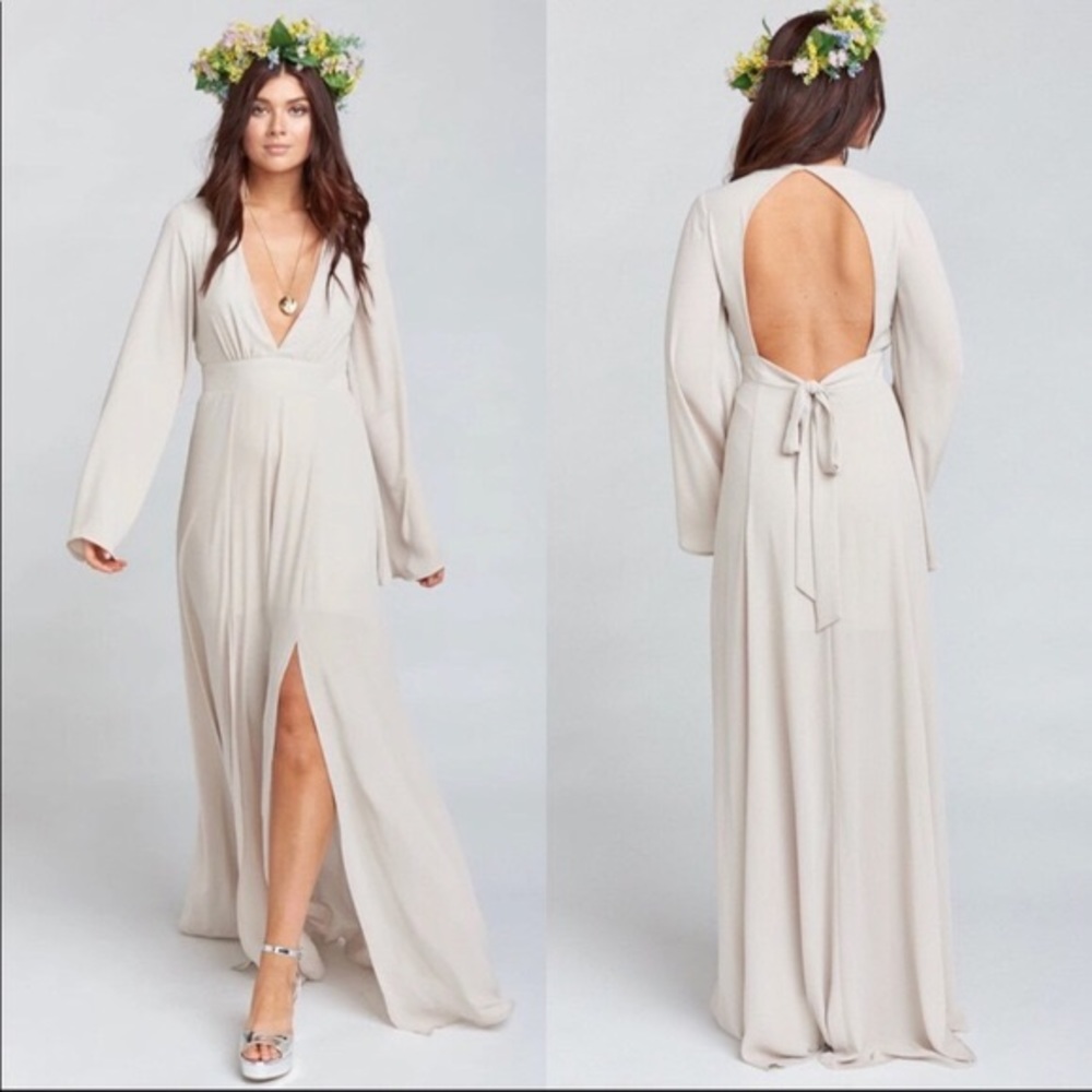 NWOT SMYMM Venus Long Sleeve Maxi Flare Dress